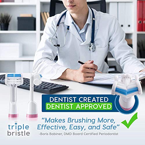 Triple Bristle Replacement Brush Head Refills Innovative 3 Head