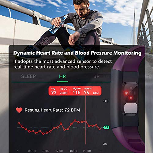 MorePro Heart Rate Monitor Blood Pressure Fitness Activity Tracker with