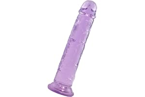 10 inch Thick Purple Dildos, Crystal Large Adults Sex Toys for Women, Men, Anal