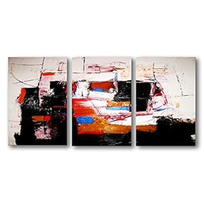 3 Panel Canvas Wall Art Abstract Oil Painting Pictures Home Wall Decorations for Bedroom Living Room Paintings Canvas Prints Framed - 16"x24" x 3 Panels