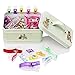 Homder 100+5 Big Size Multicolor Wonder Clips with Tin Box as Faric Clips, Sewing Clips, Quilting Clips, Binding Clips, Holding Paper and More