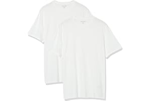 鶹 Essentials Mens Regular-fit Short-Sleeve Crewneck T-Shirt, Pack of 2