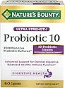 Nature's Bounty Ultra Probiotic 10, 60 Capsules