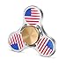 Fidget Spinner - 2017 COEO Durable Metal American Flag Hand Spinner Stress Reducer Premium Bearing Fast Tri Spinner Last 3 Minutes (Glossy flag)