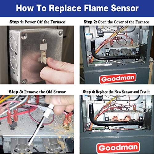 0130F00010 Furnace Flame Sensor Furnace ReplacementExact Fit for