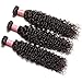 YIROO Hair 10A Brazilian 100% Unprocessed Virgin Kinky Curly Human Hair Weave 3 Bundles Virgin Kinky Curly Hair Extensions Natural Black Color 95-100g/pc (10 12 14inch)