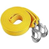 Selectec Tow Strap Heavy Duty With 2 Hooks,20 ft 13,000LB Towing Rope For Car Recovery