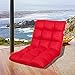 Sundale Outdoor Indoor Adjustable Soft-Brushed Polyester Cord Five-Position Multiangle Floor Chair, Red