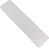 White Hinge Set of 2 12 Inch Satin Aluminium Door Finger Plates 75mm view 8