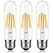 Dimmable Edison Led Tubular Bulb T10, Kohree 6W Vintage Led Filament Light Bulb 60W Incandescent, 2700K Soft White, E26 Medium Base Lamp Bulb for Display Cabinet Showcase Piano