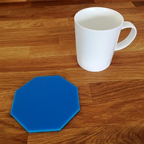 Super Cool Creations Coasters - Octagonal - Bright Blue - 8 Set