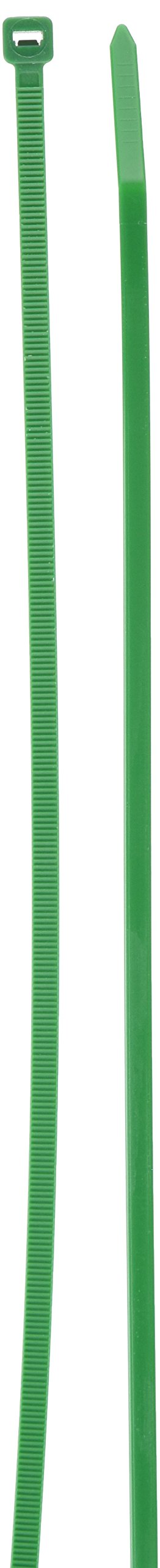 Merriway BH05803 (100 Pcs) Cable Ties, 300 mm (12 Inch) x 4.8 mm, Green Nylon - Pack of 100 Pieces
