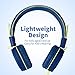 POWMEE M1 Kids Headphones Wired Headphone for Kids,Stereo Tangle-Free,3.5MM Jack Wire Cord On-Ear Headphone for Children (Blue)thumb 3