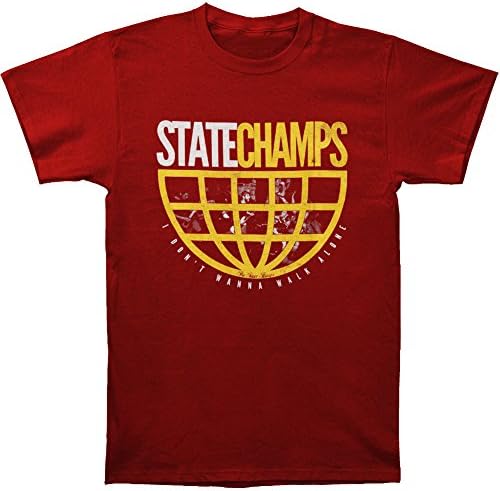 State Champs Men's Globe T-shirt Medium Red