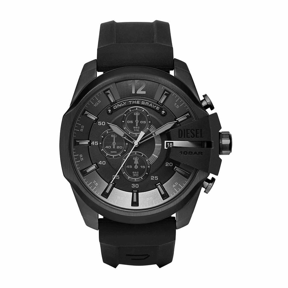 Diesel Watch for Men Diesel Chief Series, Quartz Chronograph Movement, 51 mm Black Stainless Steel Case with a Stainless Steel Strap, DZ4378 — image 1