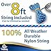 Hook and Ring Swing DIY Kit Stainless Steel Hardware and Nylon String Ring Toss Game Indoor – Outdoor for Endless Hours of Fun! GetMovin’ Sports