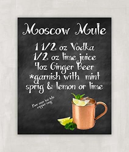 Free Printable Moscow Mule Recipe Card Printable Templates