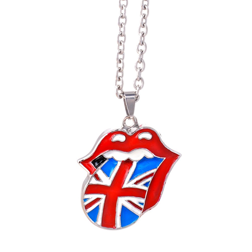 The Rolling Stones USA Tongue Necklace