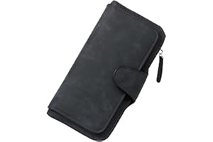 KELEEL Ladies Wallet Women Leather Clutch Purse Credit Card Coin Holder Bifold