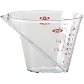 OXO Good Grips Mini Angled Measuring Cup | Read Measurements from Above, Compact Size, Small Liquid Measurement Cup, Ounces &amp; mL, Dishwasher Safe