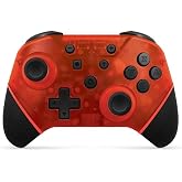 Armor3 Nuchamp Wireless Controller for Nintendo Switch 2/Switch/Lite/OLED | Gaming Gamepad with 4 Remappable Back Buttons, Ergonomic Design &amp; Textured Rubberized Grips-Ruby Red
