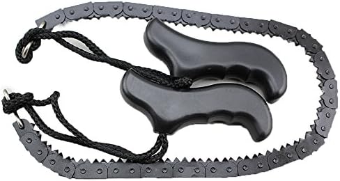 youchuan Garden Handle Chain Saw Outdoor Steel Alloy Trimming Portable Hand Chain Saw Survival Tool for Camping/Hiking/Supplies Chainsaw