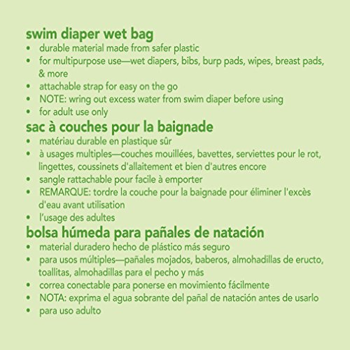 Iplay Reusable Swim Diaper Wet Bag or Dry Bag for Cloth Diapers By Green Sprouts