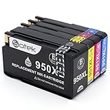 Sotek 4 Pack High Capacity Replacement for HP 950XL HP 951XL Ink Cartridge Compatible With HP Officejet PRO 8600 8610 8615 8620 8625 8630 8640 8660 251dw 271dw