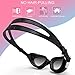 Zionor Swimming Goggles, G1 Polarized Swim Goggles with Mirror/Smoke Lens UV Protection Watertight Anti-Fog Adjustable Strap Comfort fit for Unisex Adult Men and Women, Teenagers