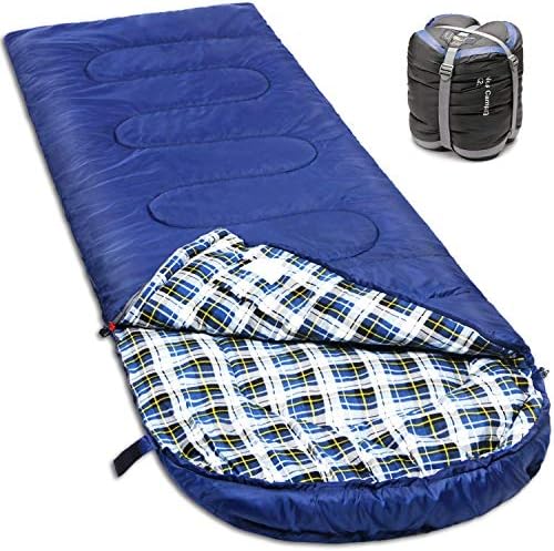 NORSENS 0 Degree Celsius Cold Weather Sleeping Bag for Camping, Backpacking, Hiking. Large Outdoor Compact Sleeping Bags with Compression Sack for Adults. 90.5 x 32.6 inch