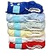 Charlie Banana Baby 2-in-1 Reusable Fleece Cloth Diapering System, Reusable and Washable, 6 Diapers and 12 Inserts, One Size, Boy
