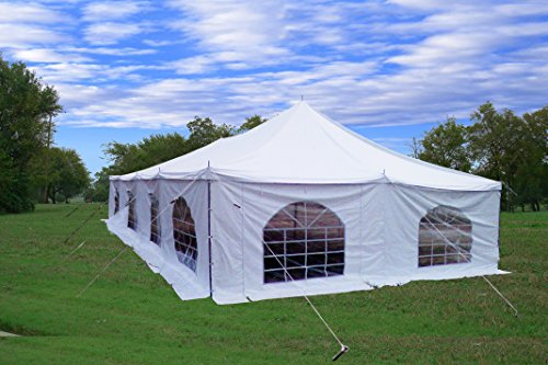 40'x20' PVC Pole Tent - Heavy Duty Party Wedding Canopy Shelter - With Storage Bags - By DELTA Canopies