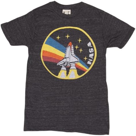 Mens Black Triblend Rainbow NASA T Shirt from Palmercash