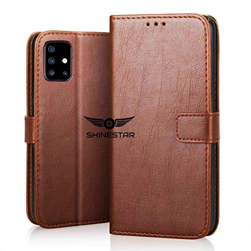 SHINESTAR Samsung M31s Flip Case | PU Leather Flip Cover Wallet Case with TPU Silicone Case Cover for Samsung Galaxy M31