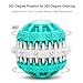 Tough Chew Ball for Dogs, ATESSON Rotatable Tooth Cleaning Toy Non-Toxic Rubber Bite Resistant, 3
