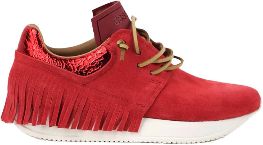 esseutesse leather fringe sneaker