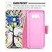 Galaxy S8 Plus Case, S8 Plus Wallet Case, JanCalm [Wrist Strap][Kickstand][Card/Cash Slots] Pattern Premium PU Leather Phone Cases Flip Cover for Galaxy S8 Plus + Pen (Beautiful Tree)