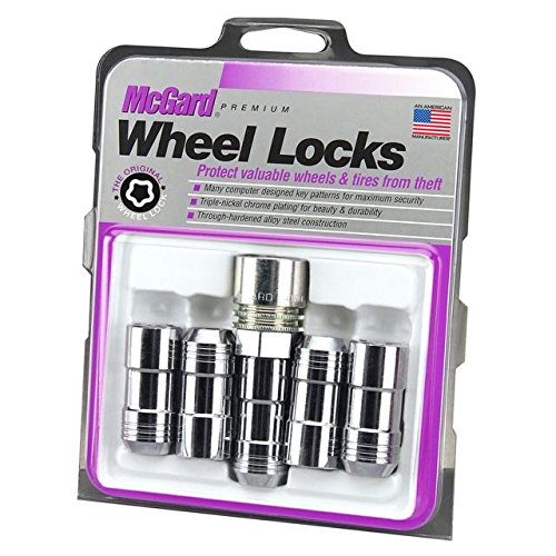 McGard 24510 Chrome Cone Seat Wheel Locks (M14 x 1.5 Thread Size) - Set of 5