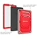 Fintie Shockproof Case for Amazon Fire HD 8 Tablets (7th and 8th Generation, 2017 and 2018 Releases) - [Tuatara Magic Ring] [360 Rotating] Multi-Functional Grip Stand Carry Cover, Red