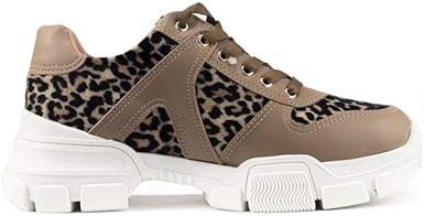 chunky sneaker animal print