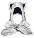 Winter Warm Plush Faux Fur Animal Paws Hat Hoods Gloves Scarf, Fox
