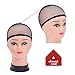 eBoot 4 Pack Nylon and Mesh Wig Cap, Neutral Nude Beige and Black