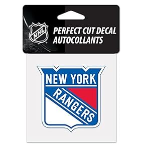 NHL New York Rangers Perfect Cut Color Decal, 4" x 4" by WinCraft