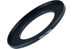 GZNLY 49mm to 72mm Step-up Adapter Rings Filter Adapter Black Metal Step Down Filter Ring Adapter Compatible with All Brand UV CPL ND Camera Lens Filter Stepping Rings (49mm-72mm)