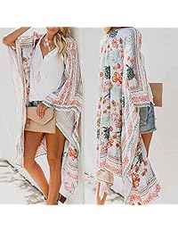 Kimono de gasa con estampado de moda para mujer