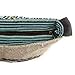 Tree of Life Canvas Crossbody Sling Purse with Tranquil Boho Stripes, Made with Hemp and Cotton, Great For Festivals, Beach, Everyday Wear & More One Size