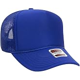 Otto Cap 5-Panel Mid Profile Mesh Back Trucker Hat, OS