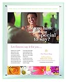 Staples Premium Wall-Mount Sign Holder, Vertical or Horizontal, 8 1/2? x 11?