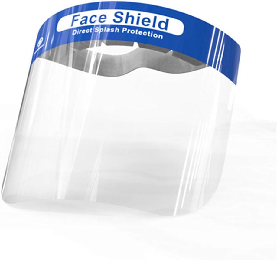 Face Shield, Plastic Reusable High Protective Clear Waterproof Dust-proof Anti-fog Transparent Lightweight Visor For Men And Women