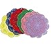 YoCosii 6pcs Doilies Cloth Lace Crochet Doilies Doilies for Tables Table Place Mats Placemats for Kitchen Coasters Doilies Round Handmade Crochet Cotton Lace Glass Bowl Dish Dining Table Mats 8 Inch